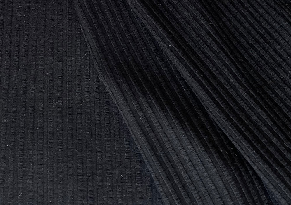 Theory Tightly-Woven Jet Black Viscose Double Knit