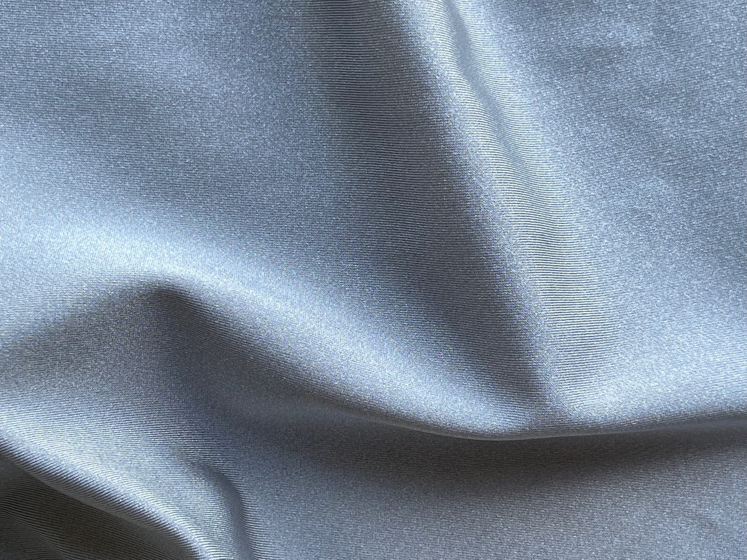 Glossy Silvered Grey Nylon Swimsuit Knit