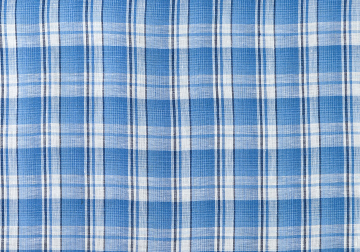 Blue Ridge Vacation Plaid Linen (Made in Italy)