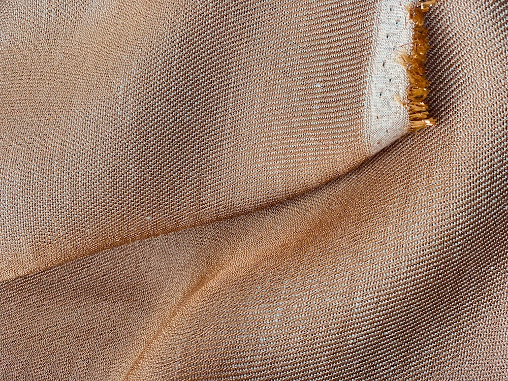 Linen Fabric, Gleaming Metallic Copper Linen Twill (Made in Belgium) –  Britex Fabrics