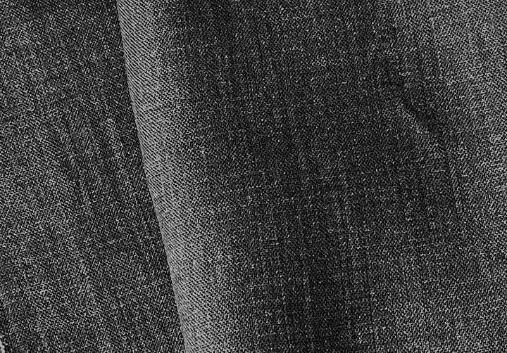 Mid-Weight Soft Black & Smoke Grey Cross-Weave Linen (Made in Poland)