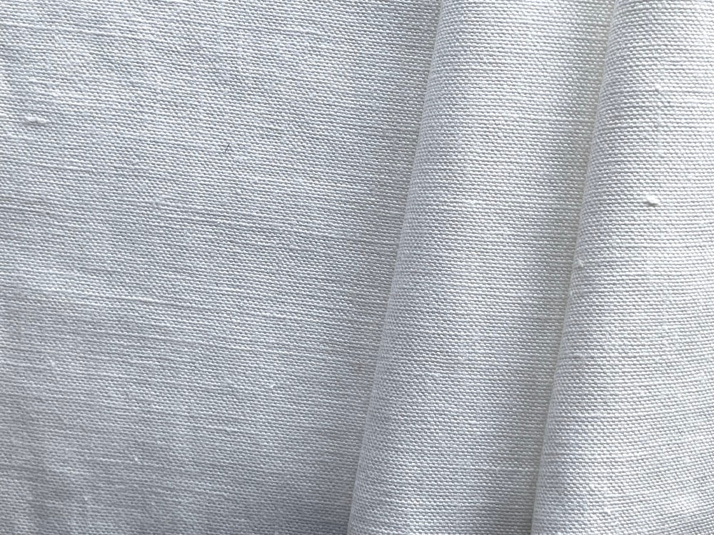 Mid-Weight Optic Dyed White Linen (Made in Czech Republic)