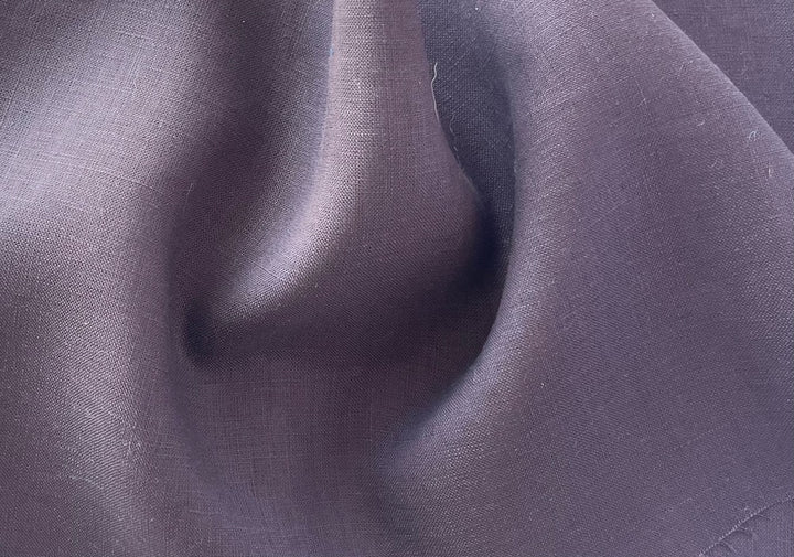 Semi-Sheer Blushing Mahogany Handkerchief Linen  (Made in Poland)