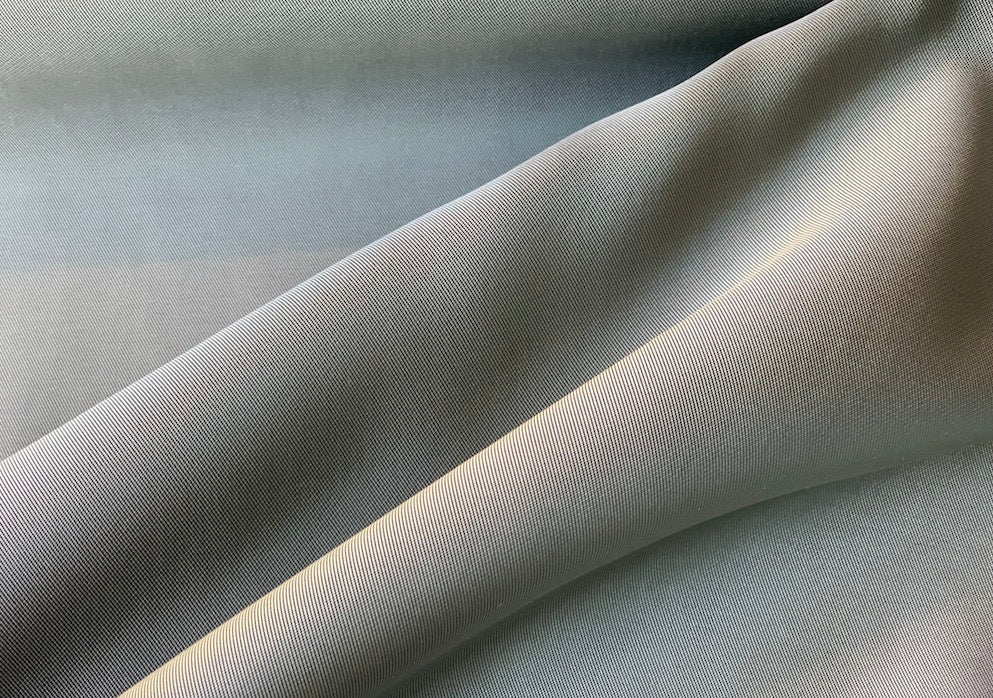 Iridescent Artichoke Green Twill Viscose Blend Lining (Made in Italy)