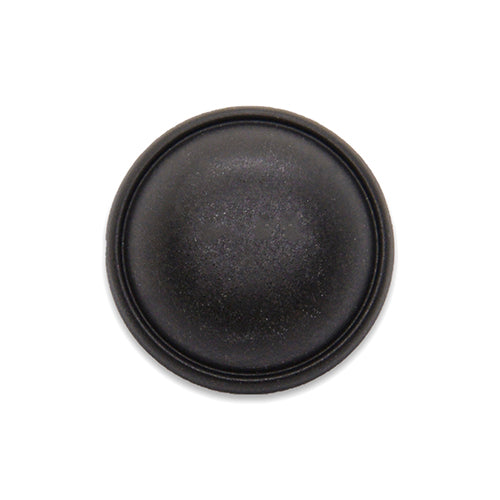 Simple Domed Gunmetal Metal Button (Made in Italy)