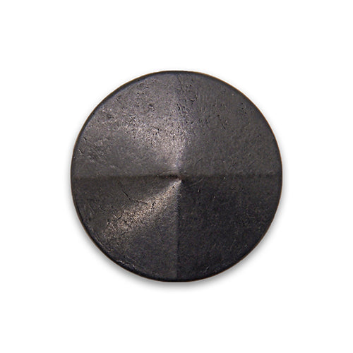Peaked Black Metal Button (Made in Italy)