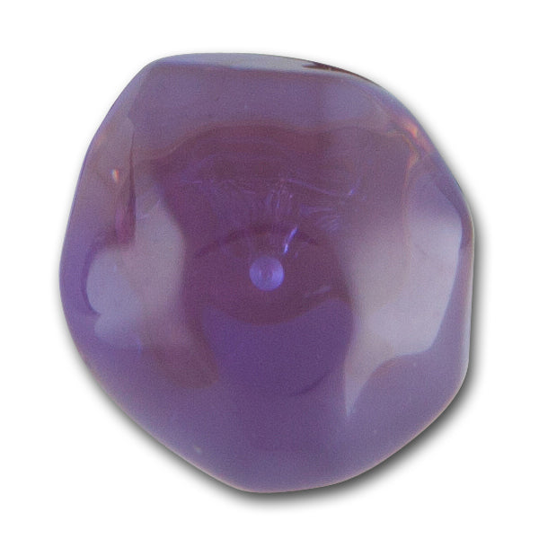 Translucent Purple Plum Faceted Ball Button
