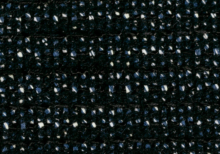 Slate Blue & Black Cotton Blend Suiting (Made in Italy)