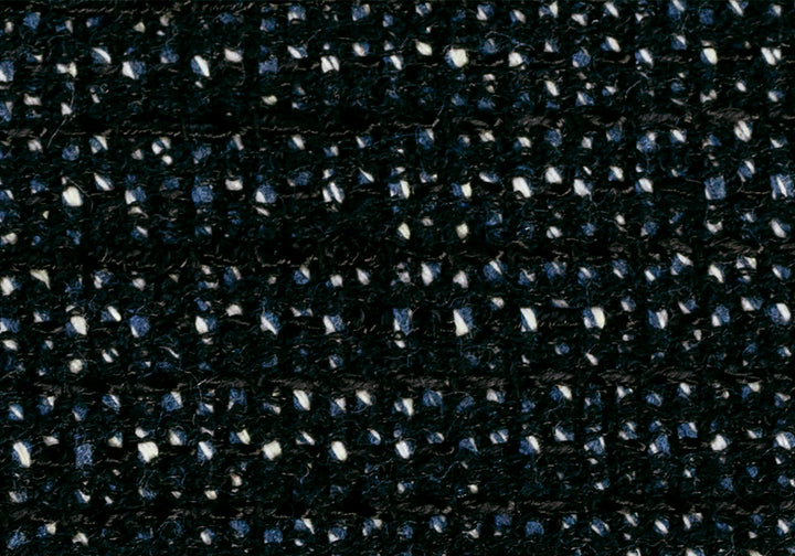 Slate Blue & Black Cotton Blend Suiting (Made in Italy)