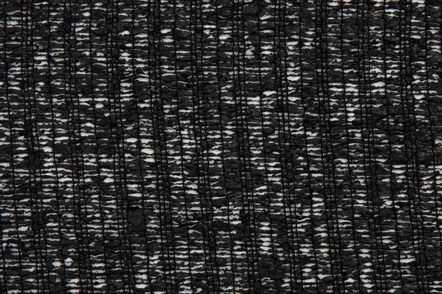 Sophisticated Black Open Weave Boucle (Made in Italy)