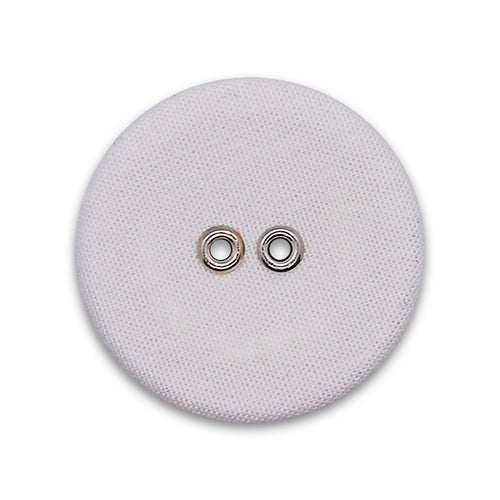 Plain Weave White Passementerie Button (Made in Italy)