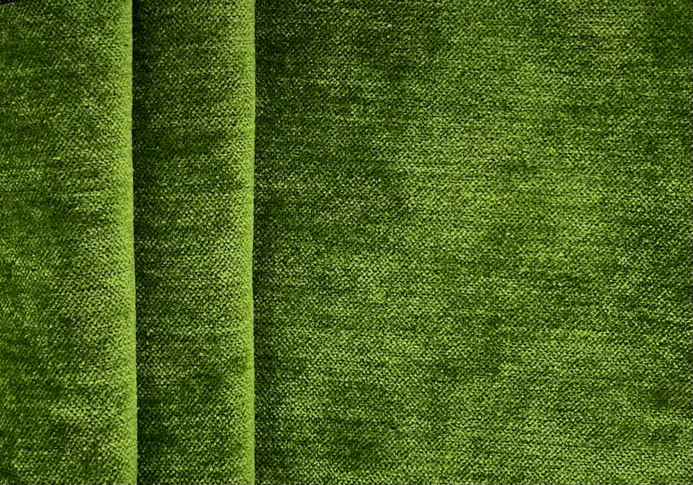 Ripe Pear Green Upholstery Chenille Velvet (Exclusively Made for Britex in Turkey)