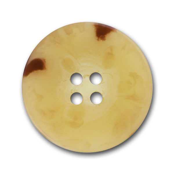 Ivory Mock Tortoise Plastic Button