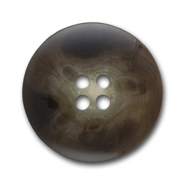 Green-Brown Mock Tortoise Plastic Button