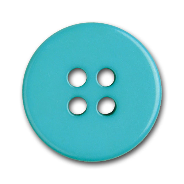 Turquoise Blue Chunky Plastic Button