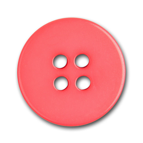 French Pink Chunky Plastic Button (Made in France)