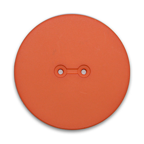 2-Hole Tangerine Orange Plastic Button