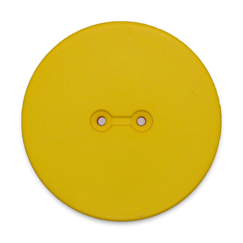 1 3/4" 2-Hole Sunshine Yellow Plastic Button