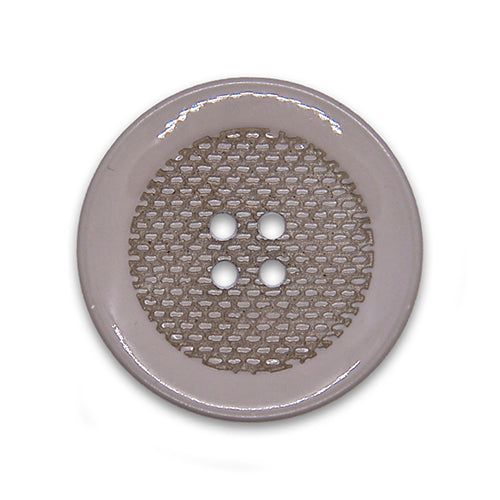 4-Hole Pale Taupe Plastic Button