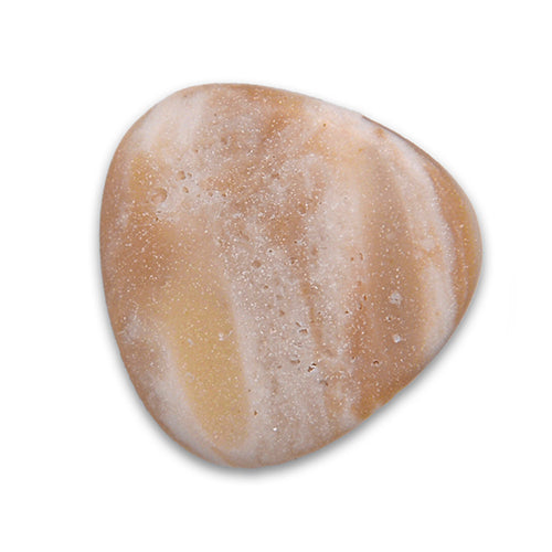Butterscotch Beige Guitar Pick Plastic Button