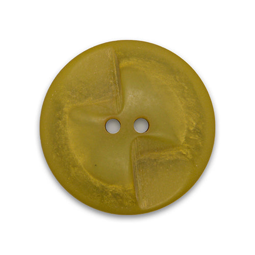 Textured 2-Hole Pea Green Plastic Button