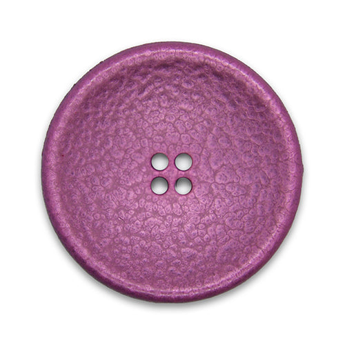 4-Hole Concave Mottled Orchid Pink Plastic Button