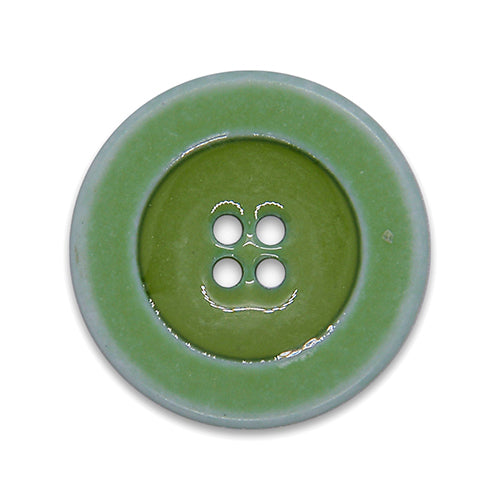 4-Hole Seafoam Green Plastic Button