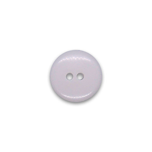 3/8" 2-Hole White Plastic Button