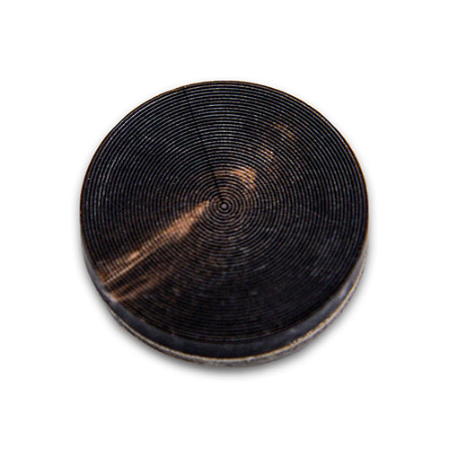 7/8" Spiral Varigated Brown Plastic Button