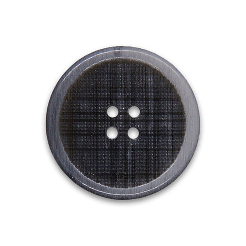 4-Hole Stormy Plaid Plastic Button