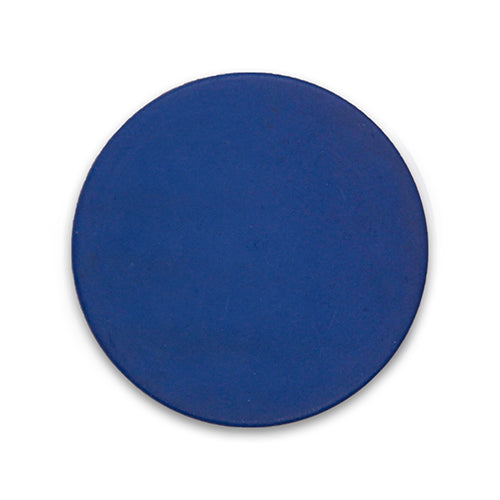 Flat-Topped Rich Royal Blue Plastic Button
