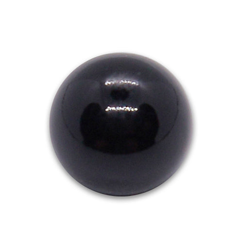 3/8" Black Ball Plastic Button (Made in Italy)