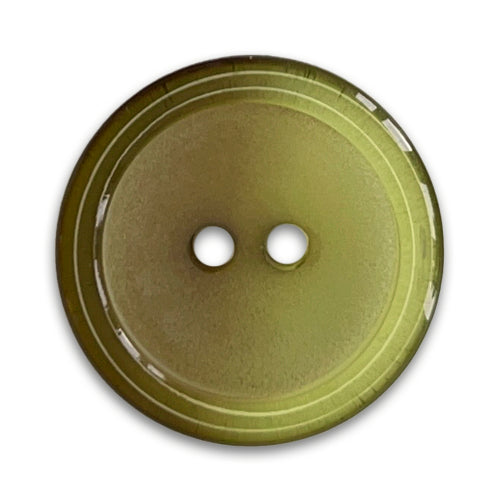 2-Hole Ombré Algae Green Plastic Button (Made in Italy)