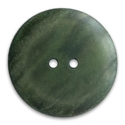 Overcast Sap Green 2-Hole Plastic Button (Made in Switzerland)