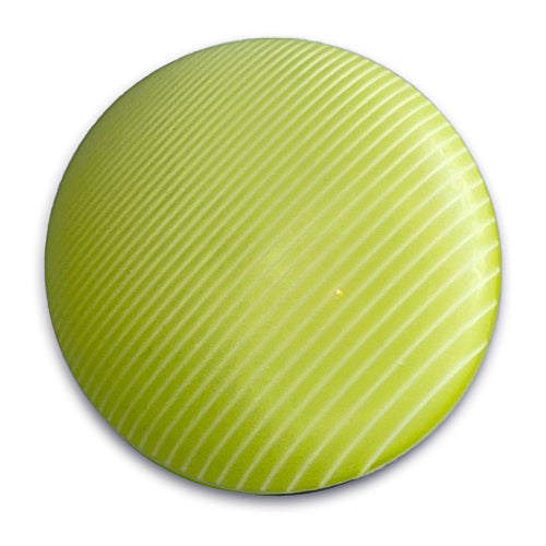 Striped Kiwi Green Plastic Button (Made in Italy)