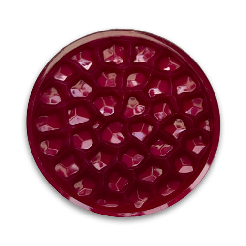 Ruby Nuggets Plastic Button (Made in Italy)