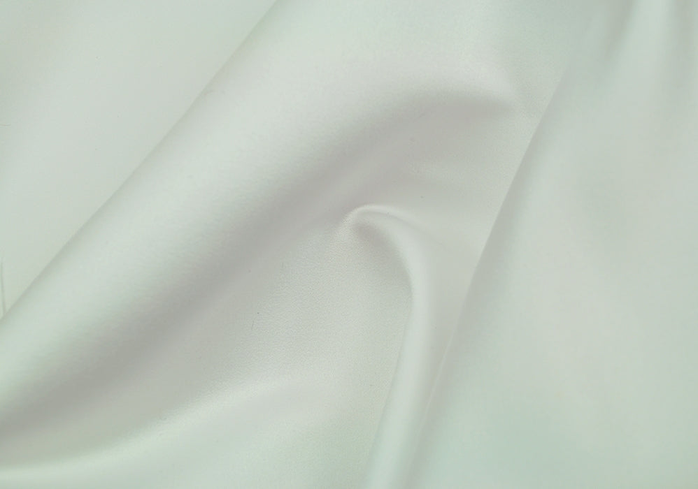 Bright White Luxurious Polyester Duchess Satin