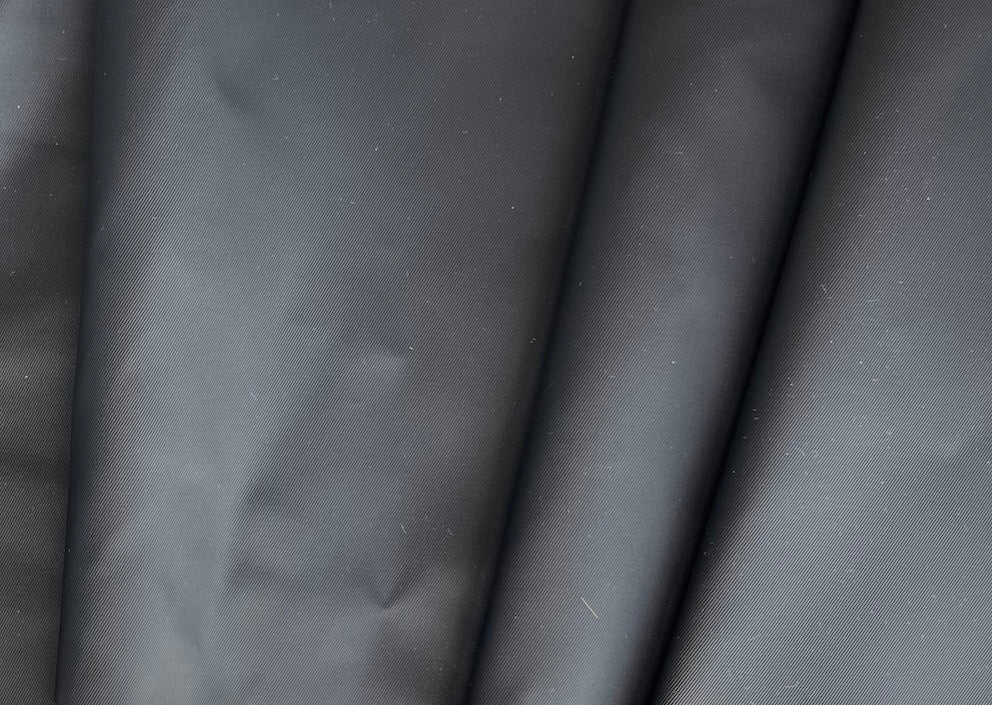polyester fabric, Black Laminated Waterproof Technical Polyester Twill ...