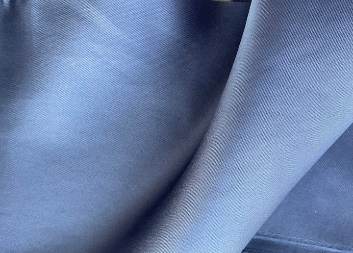 Berried Whale Grey Polyester Mikado Twill