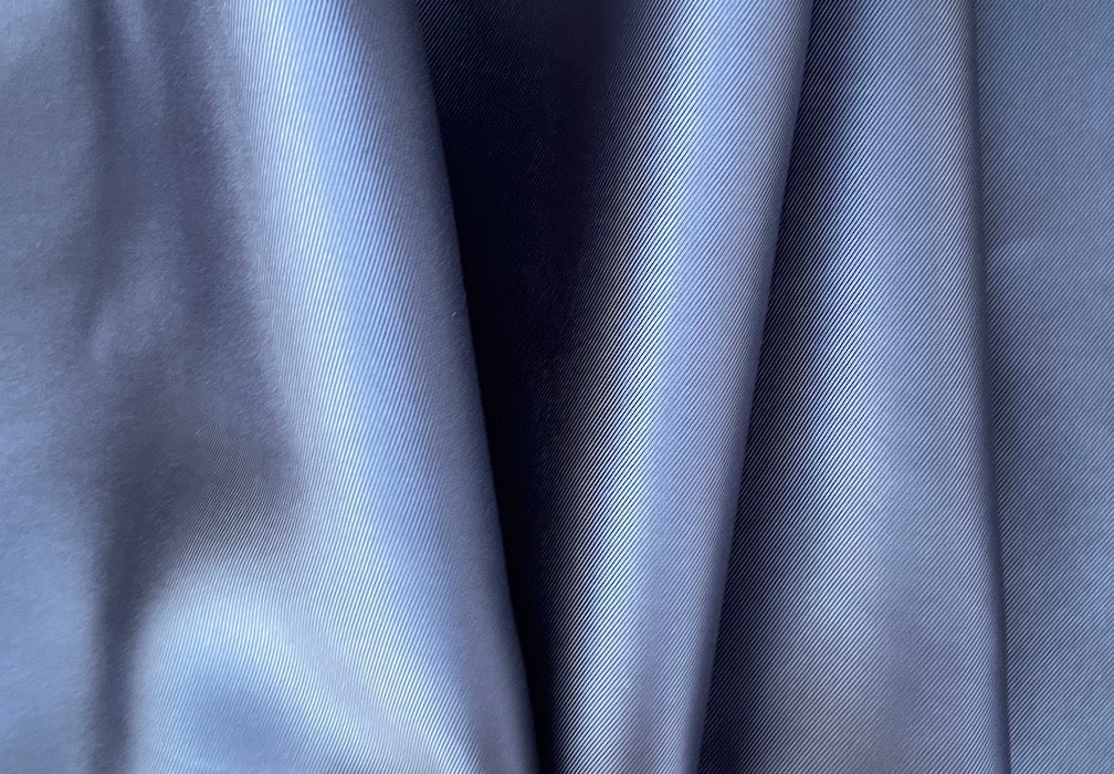 Berried Whale Grey Polyester Mikado Twill