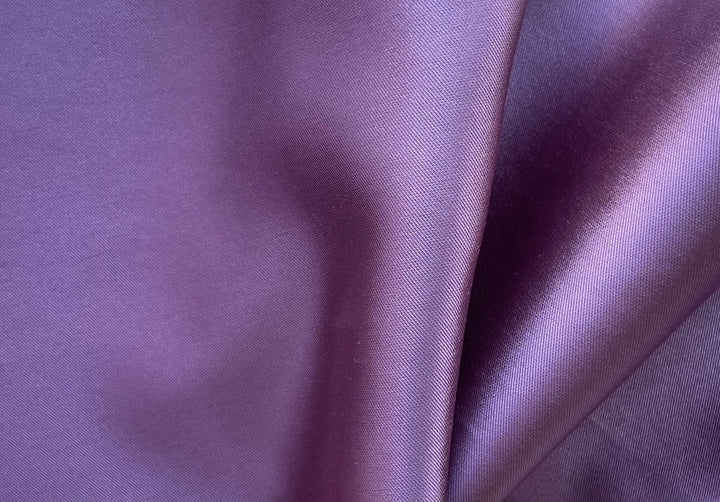 Boysenberry Orchid Polyester Mikado Twill
