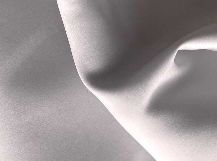 Pale Rosebud White Polyester Duchess Satin
