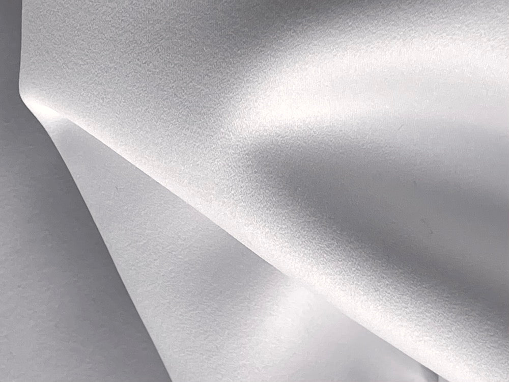 Pale Rosebud White Polyester Duchess Satin
