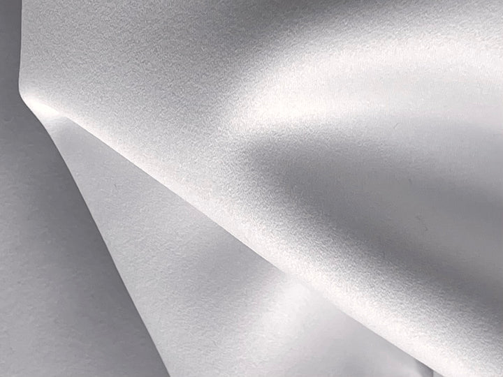 Pale Rosebud White Polyester Duchess Satin