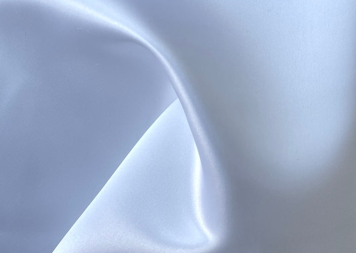 Gleaming Super White Polyester Slipper Satin