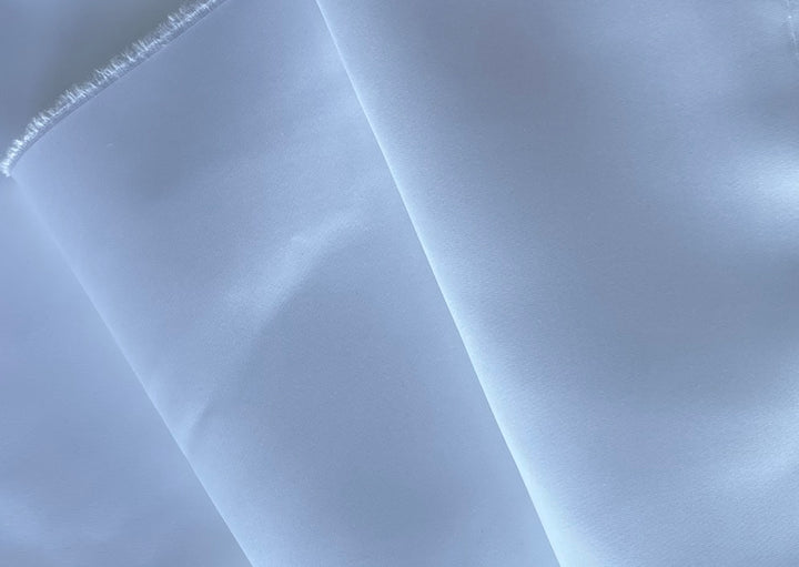 Gleaming Super White Polyester Slipper Satin