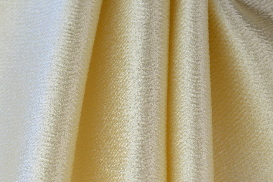 Butter Yellow Gleaming Mock Crepe (Made in Italy)