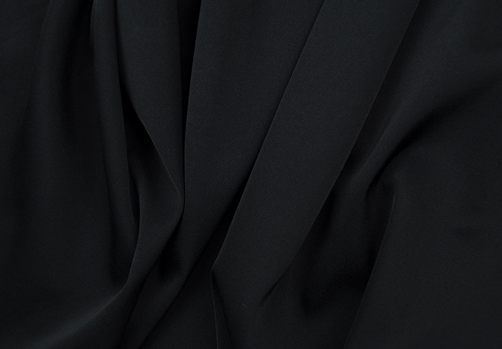 Stretch Urban Black Rayon Blend (Made in Italy)