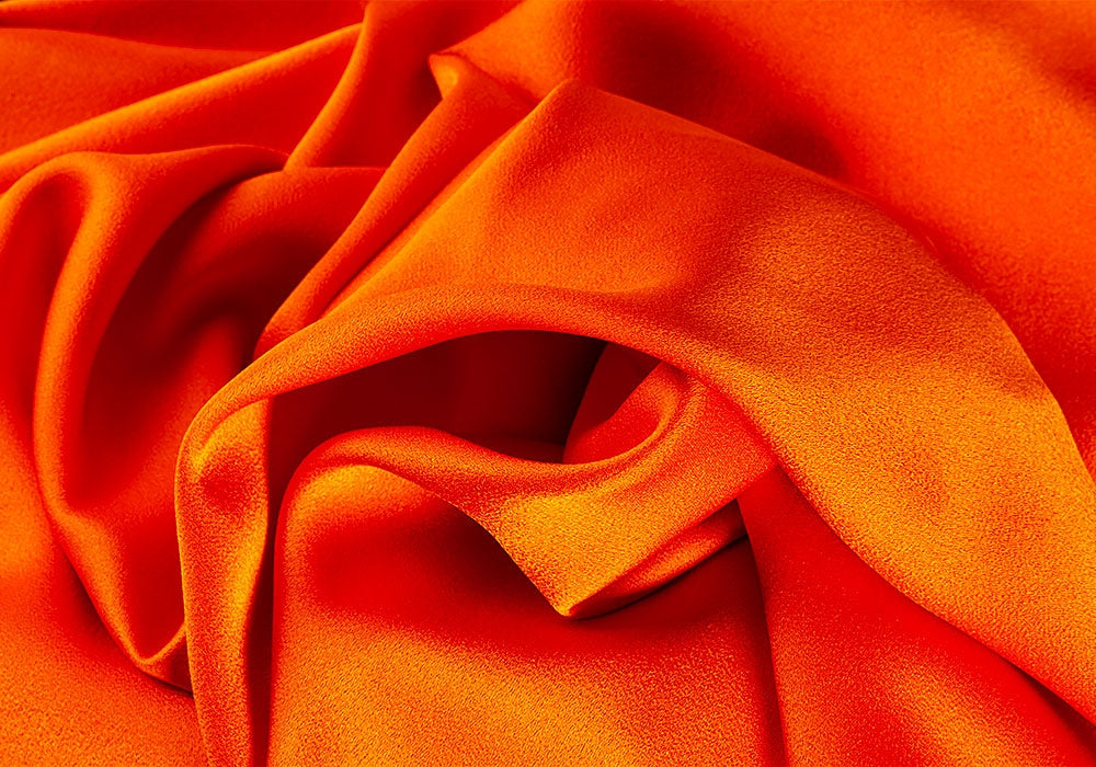 Designer Sugar Pumpkin Crepe Back Satin (Made in Italy)