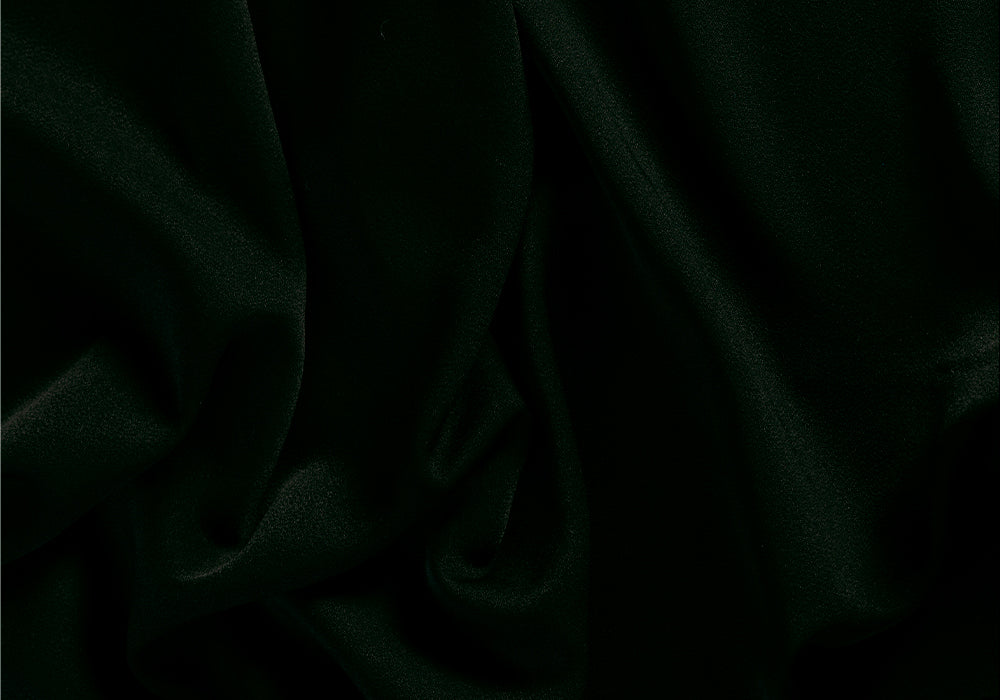 Black Rayon Blend Crepe Back Satin (Made in Italy)